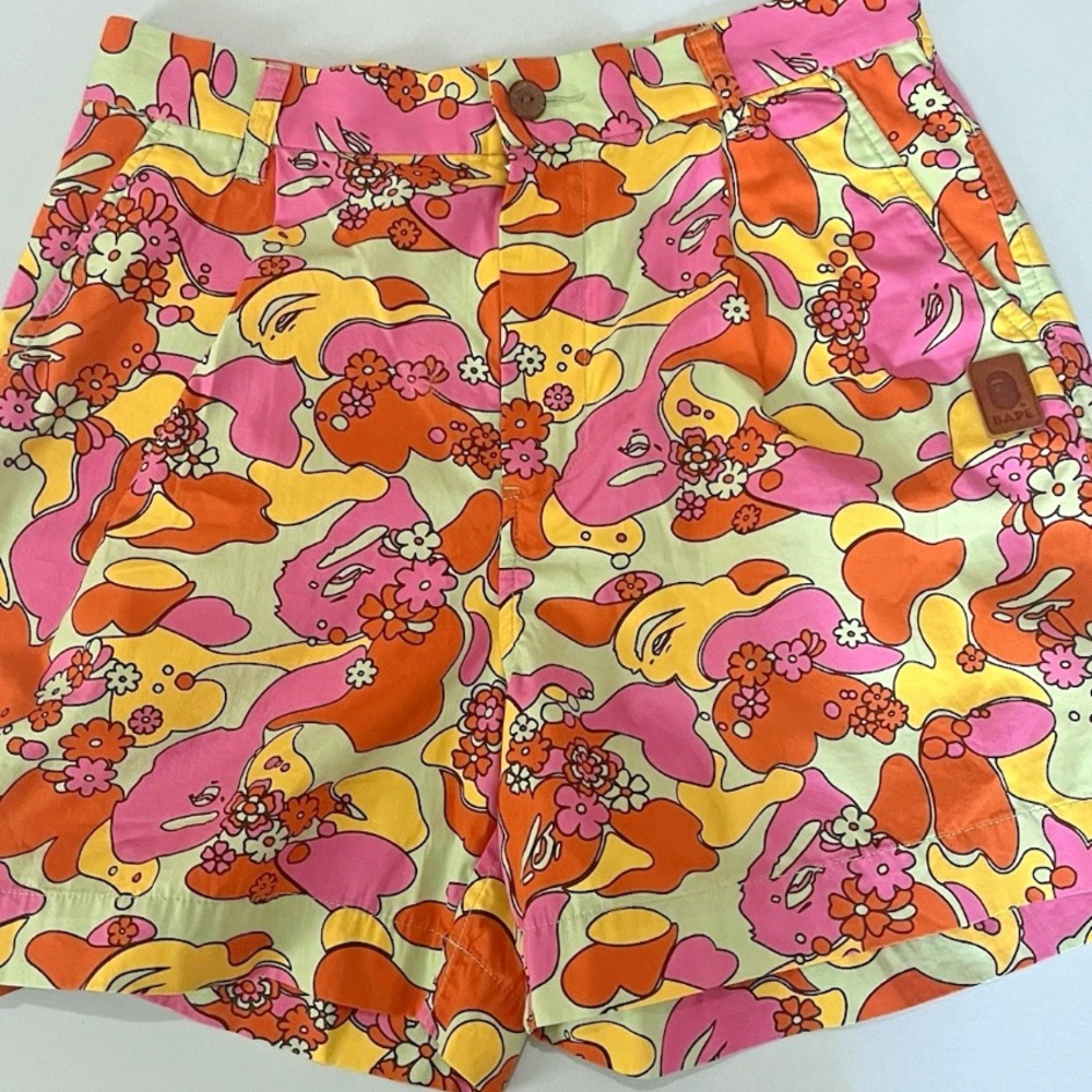 Bathing Ape BAPE ABC CAMO FLOWER SHORTS
